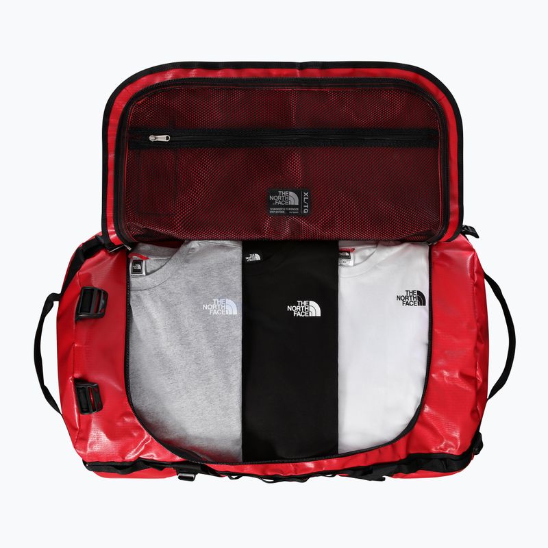 Utazótáska The North Face Base Camp Duffel XL 132 l red/black 4