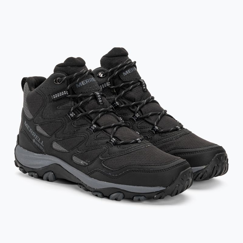 Férfi túracipő Merrell West Rim Sport Mid GTX fekete 4