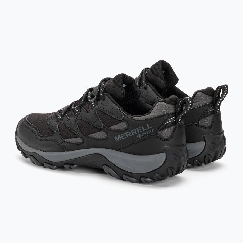 Férfi túracipő Merrell West Rim Sport GTX fekete 3
