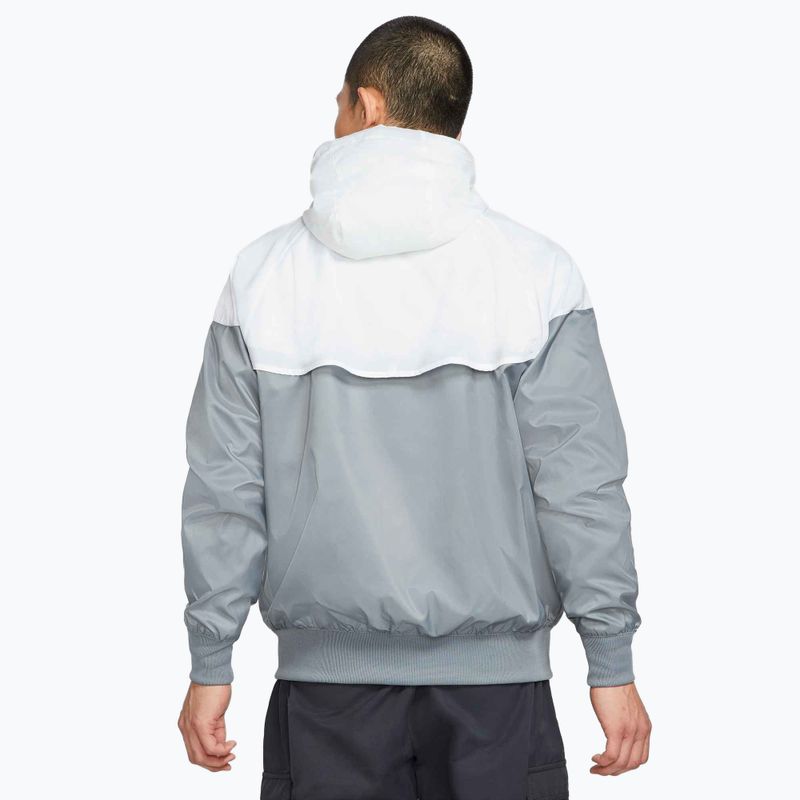 Férfi Nike Sportswear Windrunner dzseki füstszürke/fehér/fekete/füstszürke/fekete 3