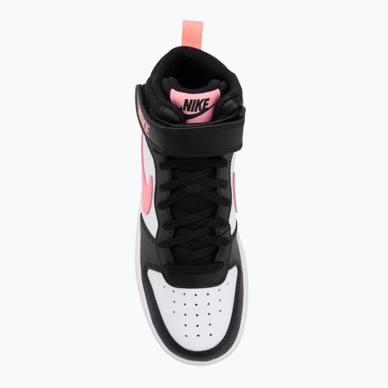 Nike Court Borough Mid 2 fekete/sunset pulse/fehér gyerekcipő 5