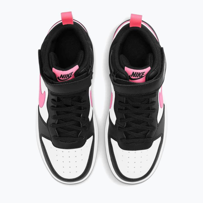 Nike Court Borough Mid 2 fekete/sunset pulse/fehér gyerekcipő 10