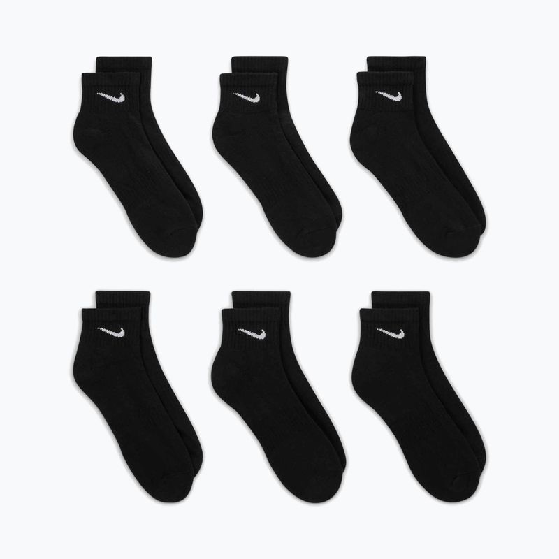 Nike Everyday Cushioned 6 pár fekete/fehér zokni 4