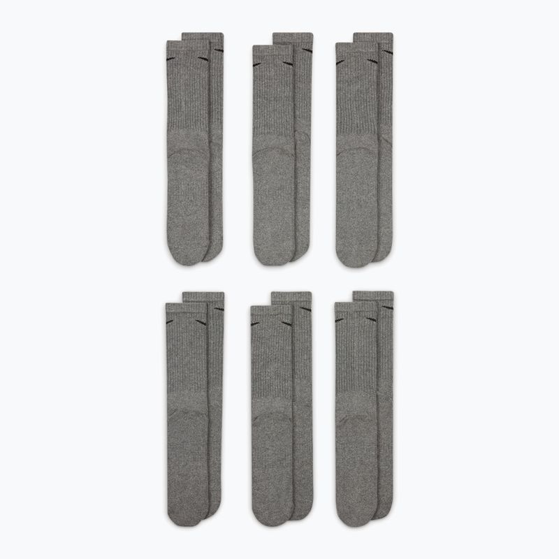 Zokni Nike Everyday Cushioned 6 pár carbon heather/black 2