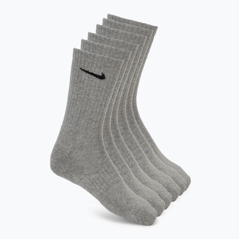 Zokni Nike Everyday Cushioned 6 pár carbon heather/black