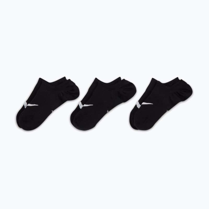 Női zokni Nike Everyday Plus Lightweight Footie 3 pár black/white 6