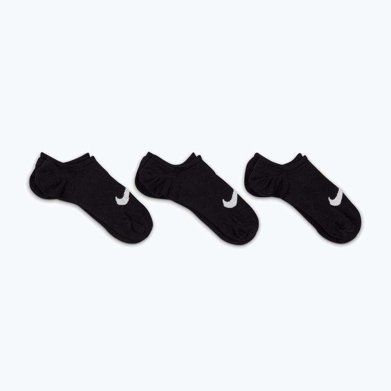 Női zokni Nike Everyday Plus Lightweight Footie 3 pár black/white 7