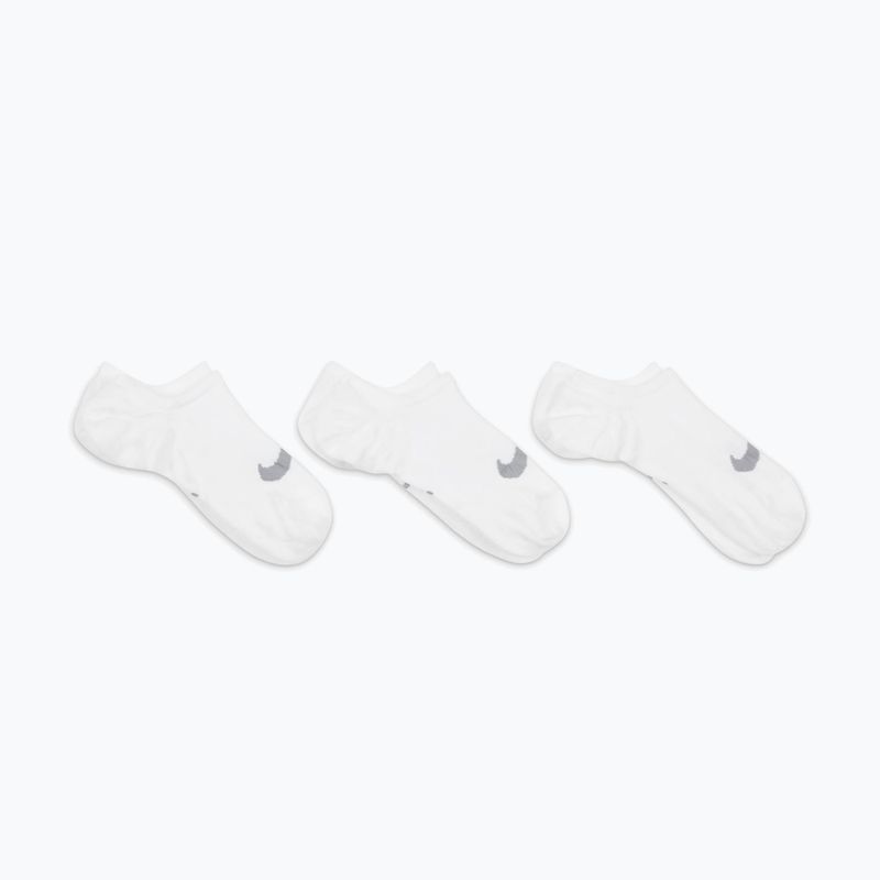 Női zokni Nike Everyday Plus Lightweight Footie 3 pár white/wolf-grey 7
