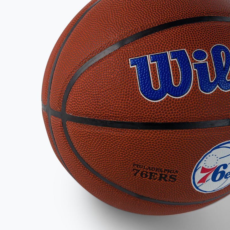 Wilson NBA Team Alliance Philadelphia 76ers kosárlabda barna WTB3100XBPHI 3