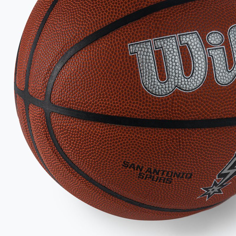 Wilson NBA Team Alliance San Antonio Spurs kosárlabda barna WTB3100XBSAN 3