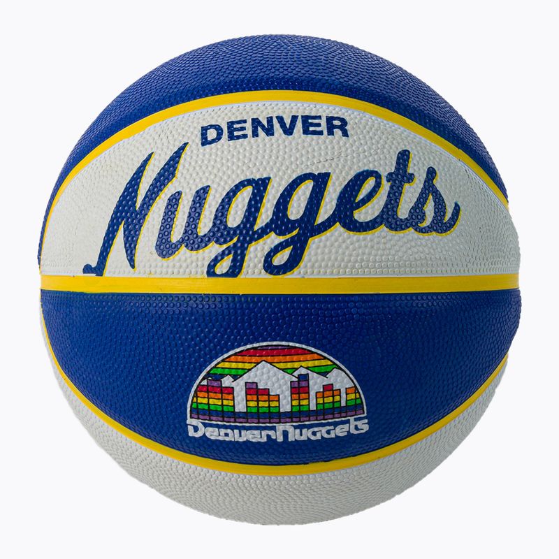 Mini kosárlabda Wilson NBA csapat Retro Mini Denver Nuggets kék WTB3200XBDEN