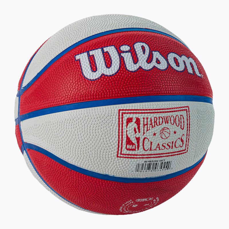 Mini kosárlabda Wilson NBA csapat Retro Mini Detroit Pistons piros WTB3200XBDET 2