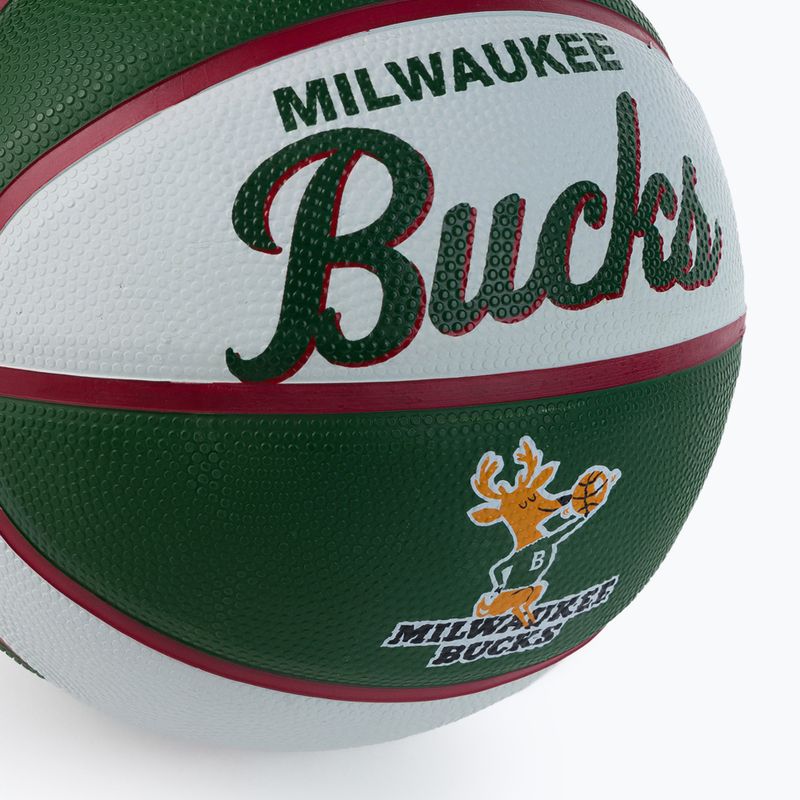 Mini kosárlabda Wilson NBA csapat Retro Mini Milwaukee Bucks zöld WTB3200XBMIL 3