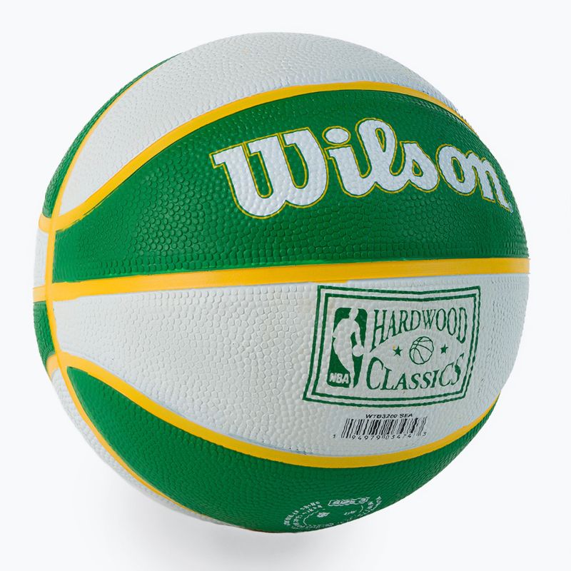 Mini kosárlabda Wilson NBA csapat Retro Mini Seattle SuperSonics zöld WTB3200XBSEA 2