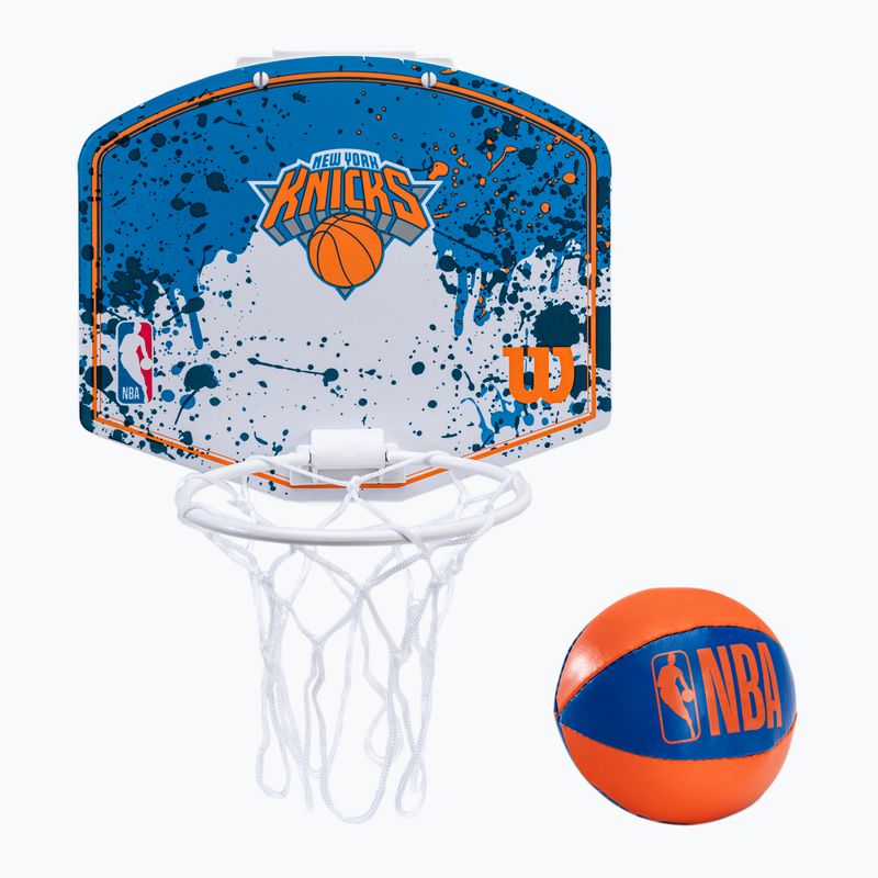 Wilson NBA New York Knicks mini kosárlabdakosár kék WTBA1302NYK