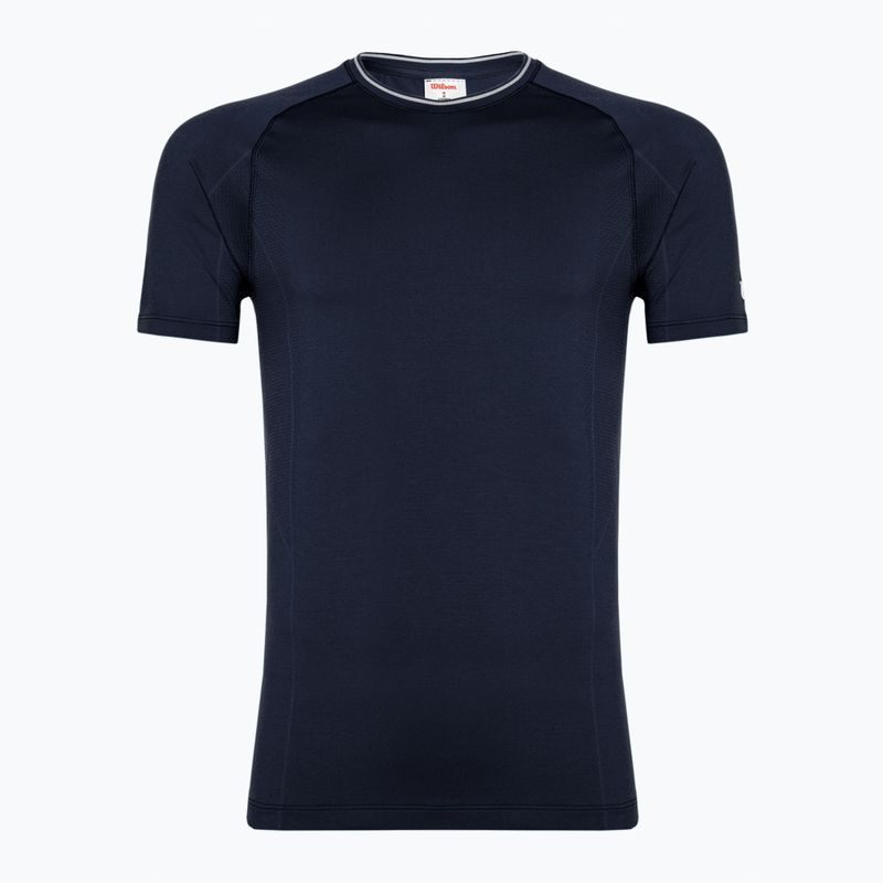 Férfi póló Wilson Team Seamless Crew classic navy