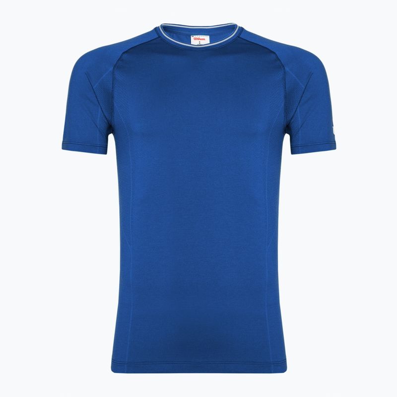 Férfi póló Wilson Team Seamless Crew royal blue