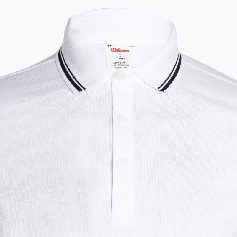 Férfi póló Wilson Team Pique Polo bright white 3