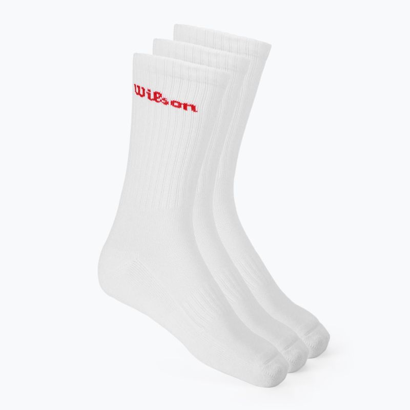 Zokni Wilson Crew Logo 3 pairs bright white