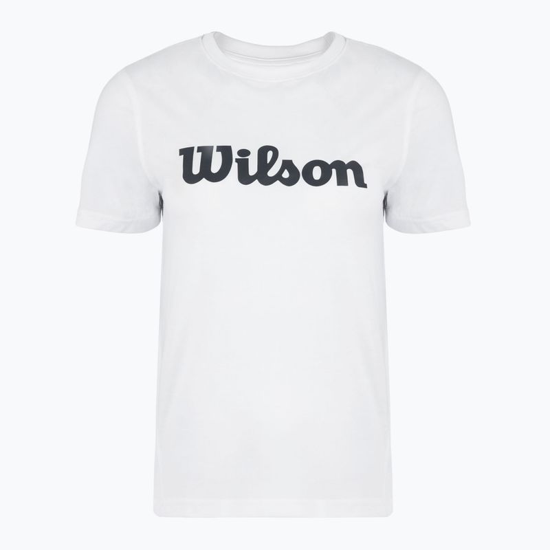 Női tenisz póló Wilson Team Graphic Script W világos fehér script
