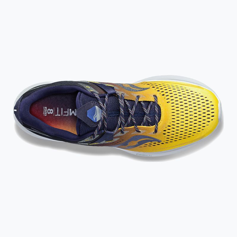 Saucony Ride 15 férfi futócipő tengerészkék és sárga S20729-65 11