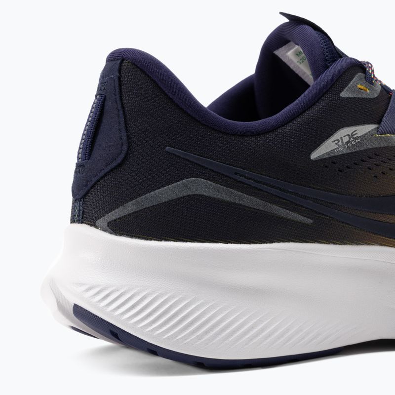 Saucony Ride 15 férfi futócipő tengerészkék és sárga S20729-65 8