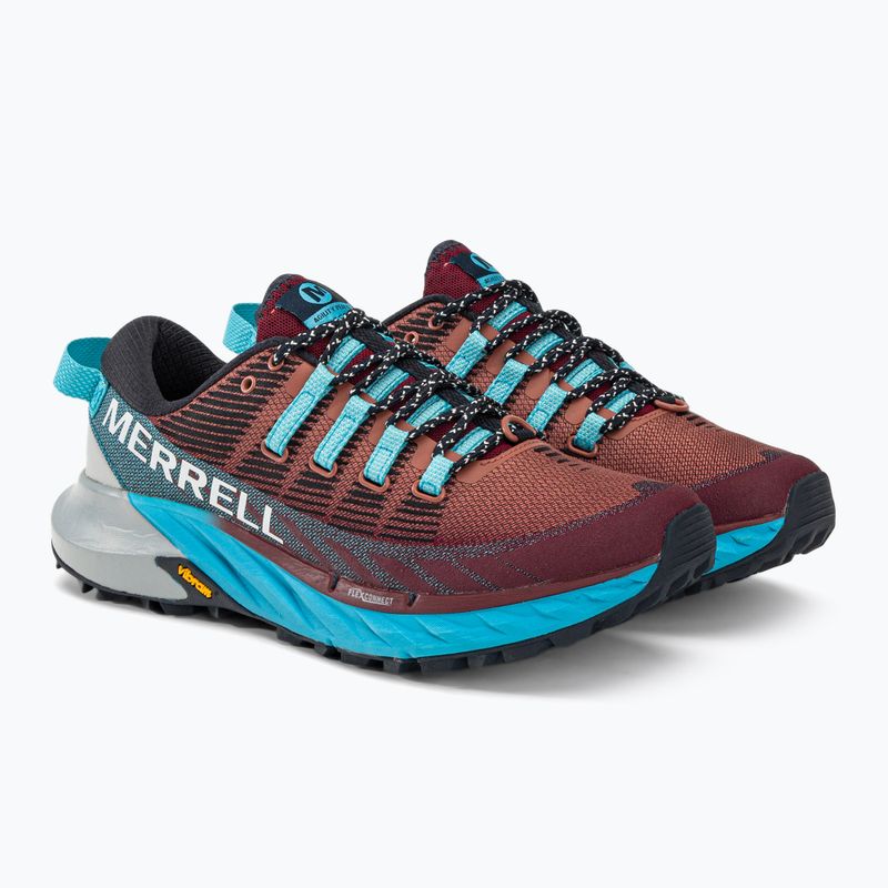 Merrell Agility Peak 4 női futócipő bordó-kék J067546 4