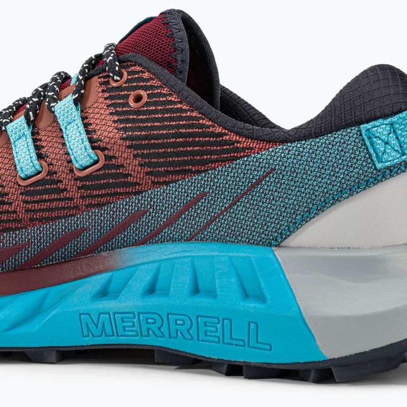 Merrell Agility Peak 4 női futócipő bordó-kék J067546 10