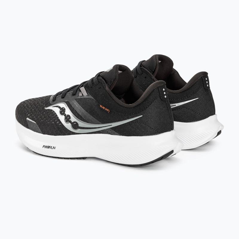 Férfi futócipő Saucony Ride 16 fekete/fehér 3