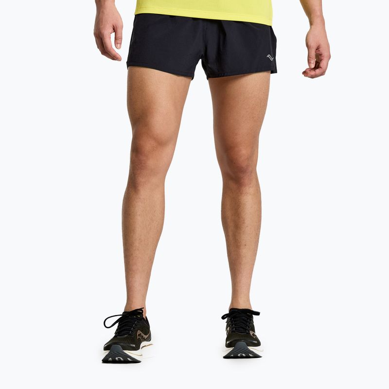 Férfi Saucony Outpace 2.5" Split futónadrág fekete SAM800326-BK