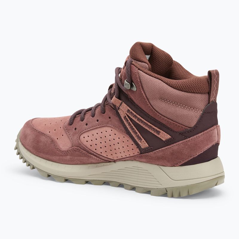 Női túracipő Merrell Wildwood Mid Ltr Wp marron/burlwood 3
