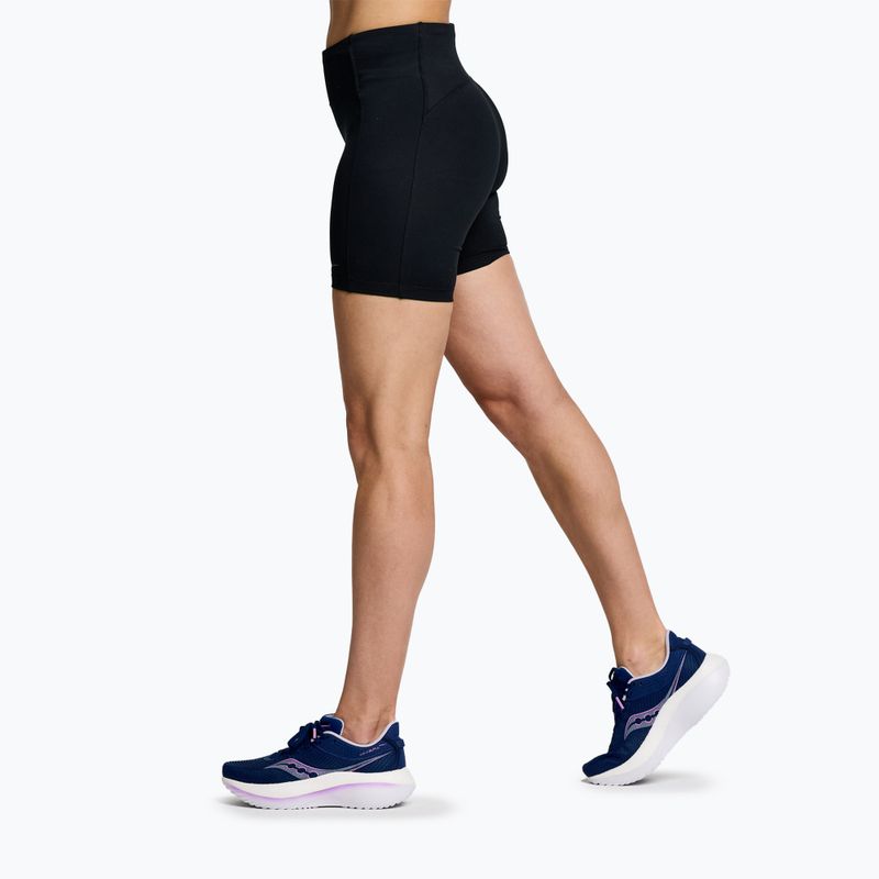 Női futónadrág Saucony Fortify 6" fekete 3