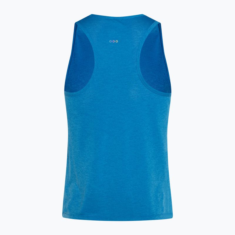 Férfi futótrikó Saucony Stopwatch Singlet cobalt heather 2