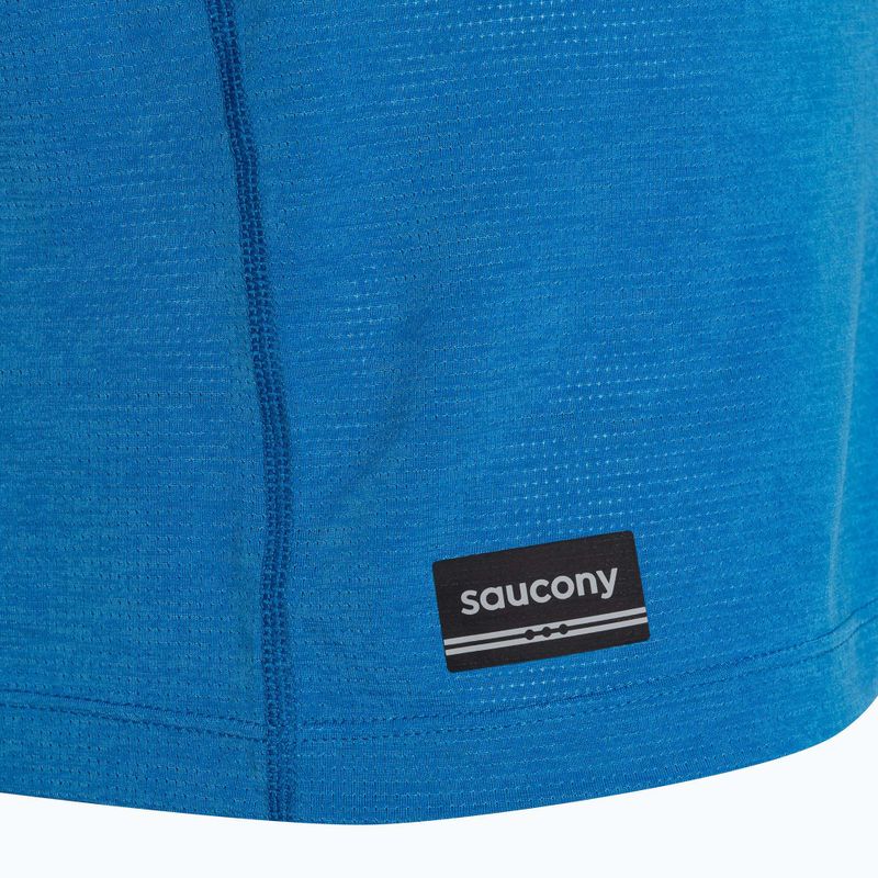 Férfi futótrikó Saucony Stopwatch Singlet cobalt heather 4