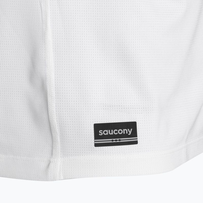 Férfi futópóló Saucony Stopwatch white 3