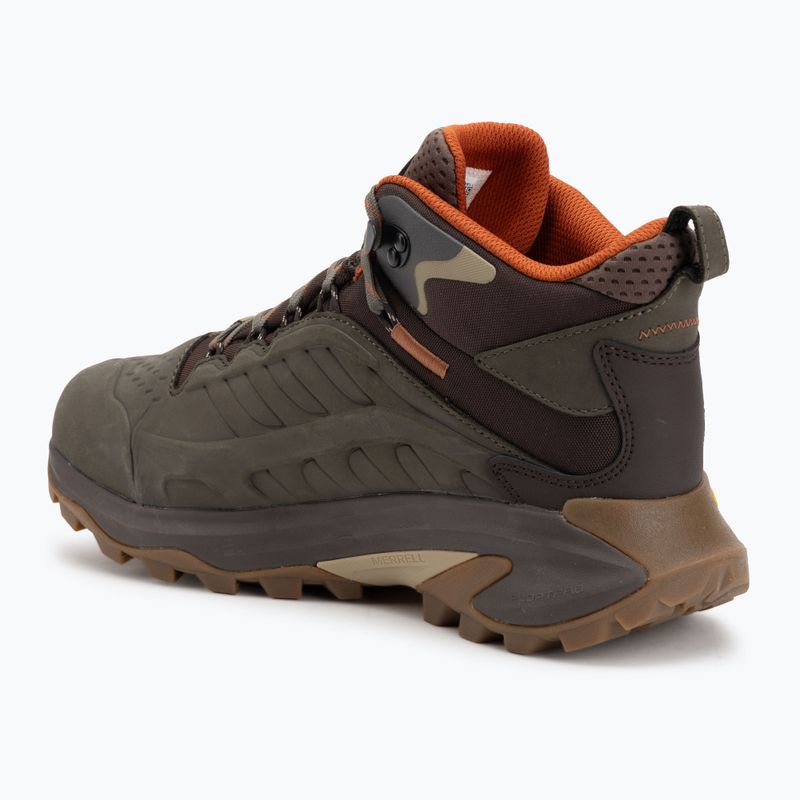 Férfi túracipő Merrell Moab Speed 2 Ltr Mid Wp olive 3