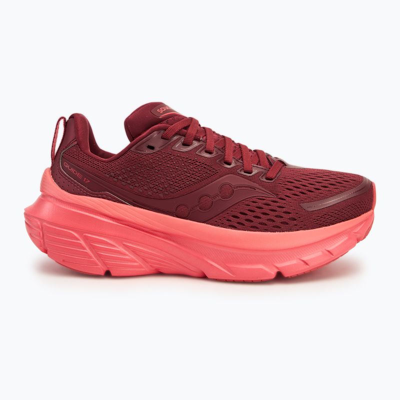 Női futócipő Saucony Guide 17 currant/cayenne 2