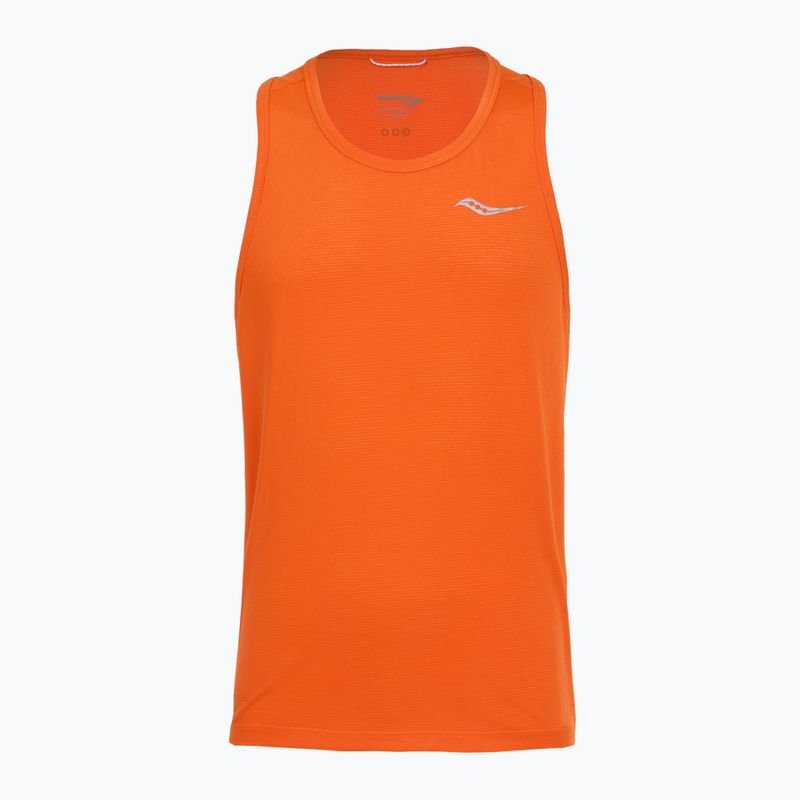 Férfi futó felső Saucony Stopwatch Singlet bors heather 6