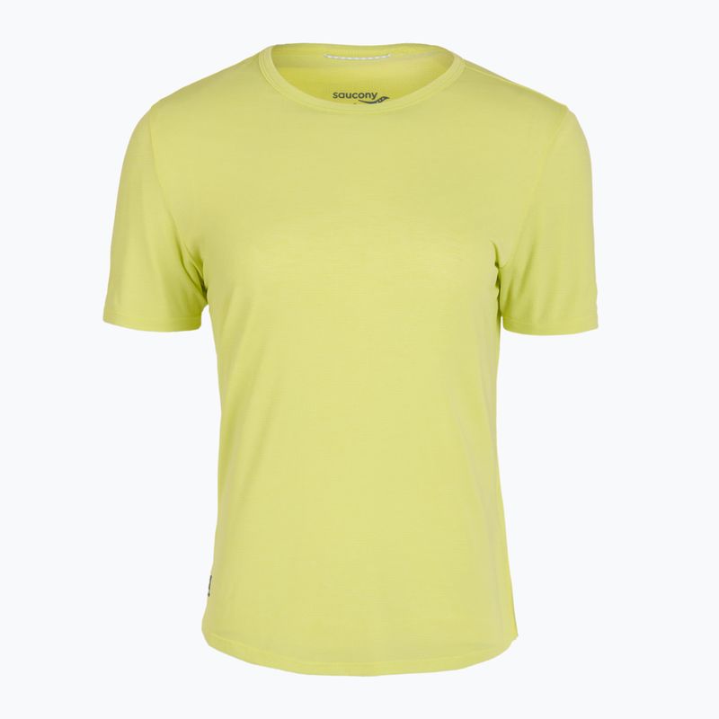 Női futópóló Saucony Stopwatch SS sunny lime heather