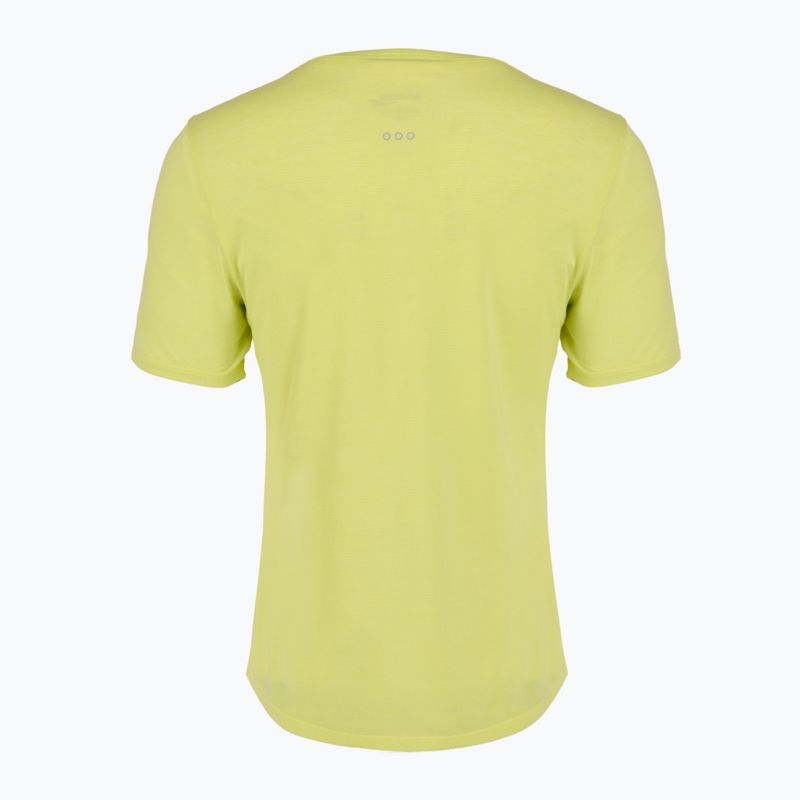 Női futópóló Saucony Stopwatch SS sunny lime heather 2
