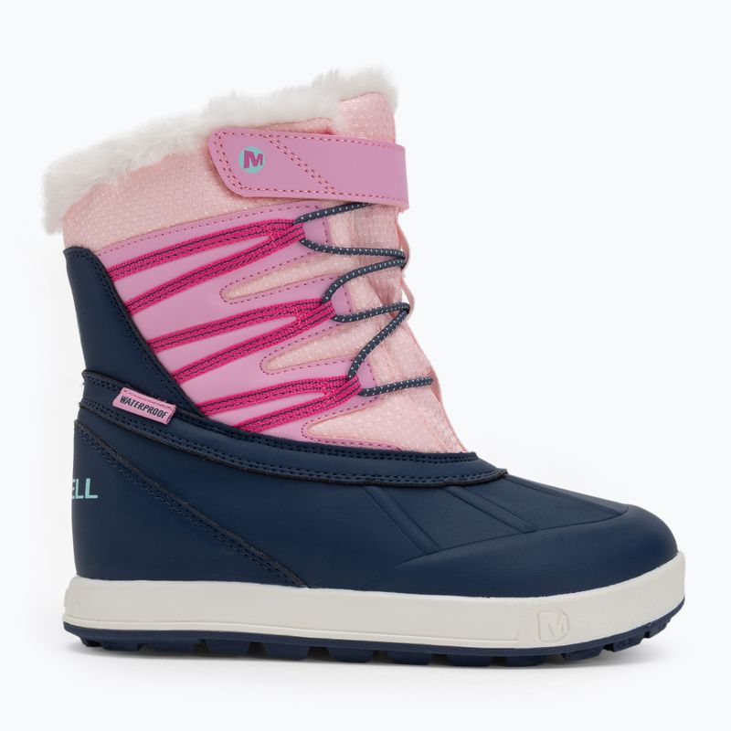 Gyerek téli csizma Merrell Snow Bank 5.0 WP navy/pink 2