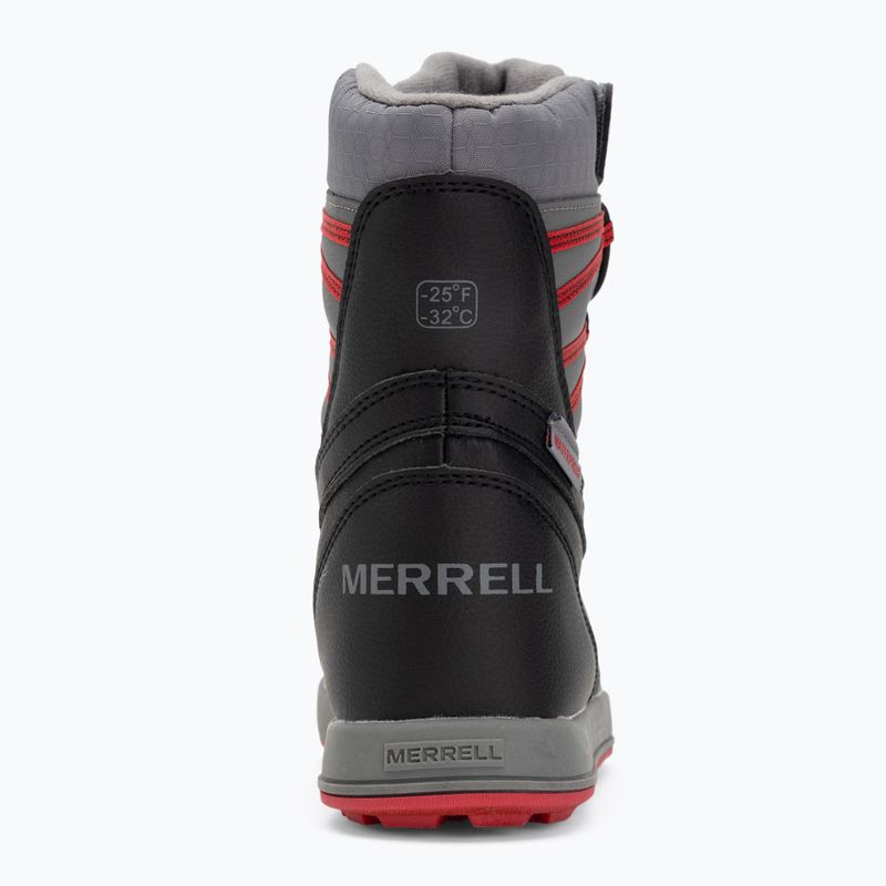 Gyerek hótaposó Merrell Snow Bank 5.0 WP black/red 6