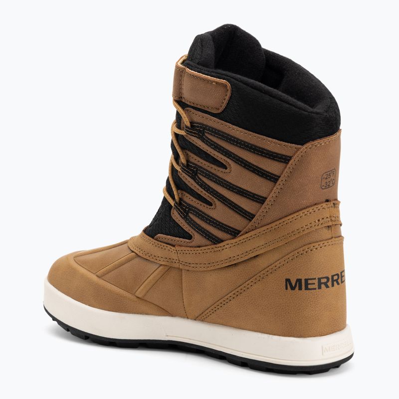 Gyerek hótaposók Merrell Snow Bank 5.0 WP wheat/black 3