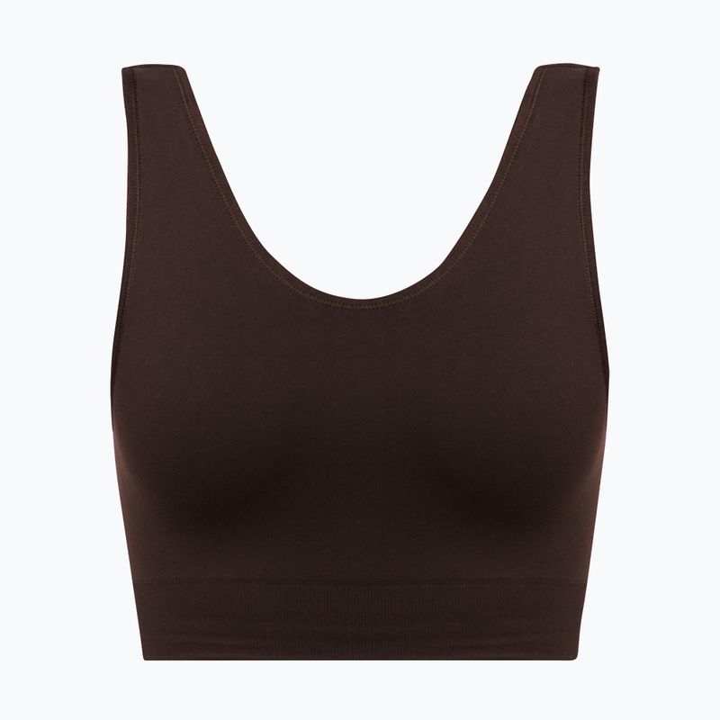 Sportmelltartó Sweaty Betty Stamina Seamless Scoop espresso brown 5