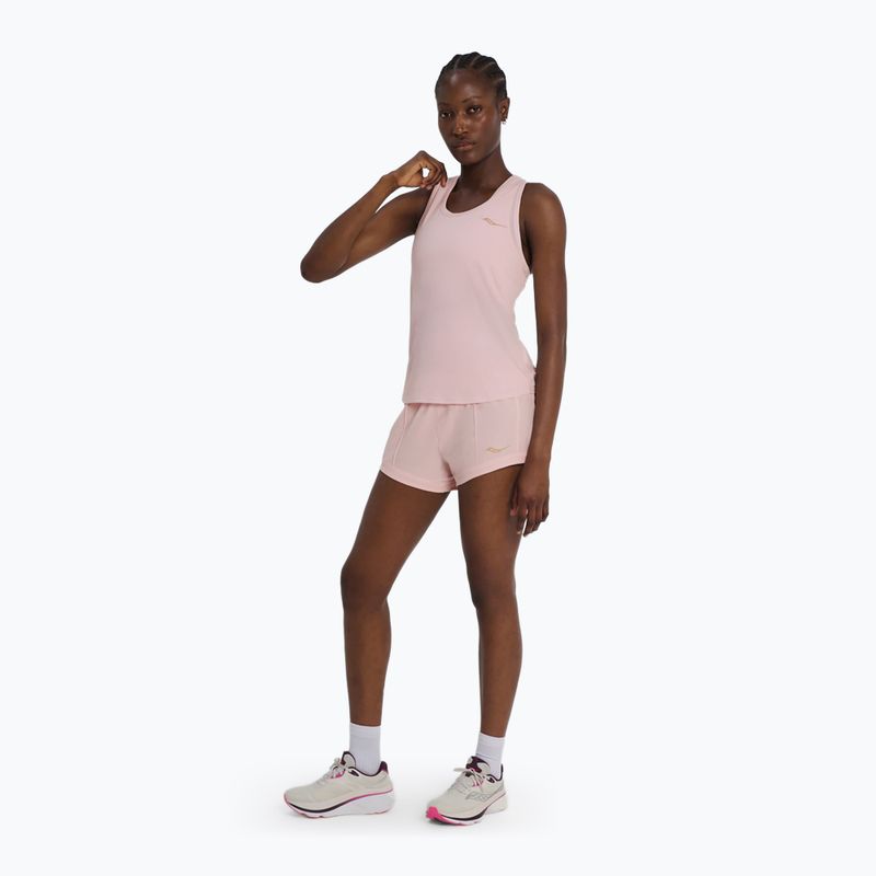Női futó póló Saucony Stopwatch Singlet silk heather 2