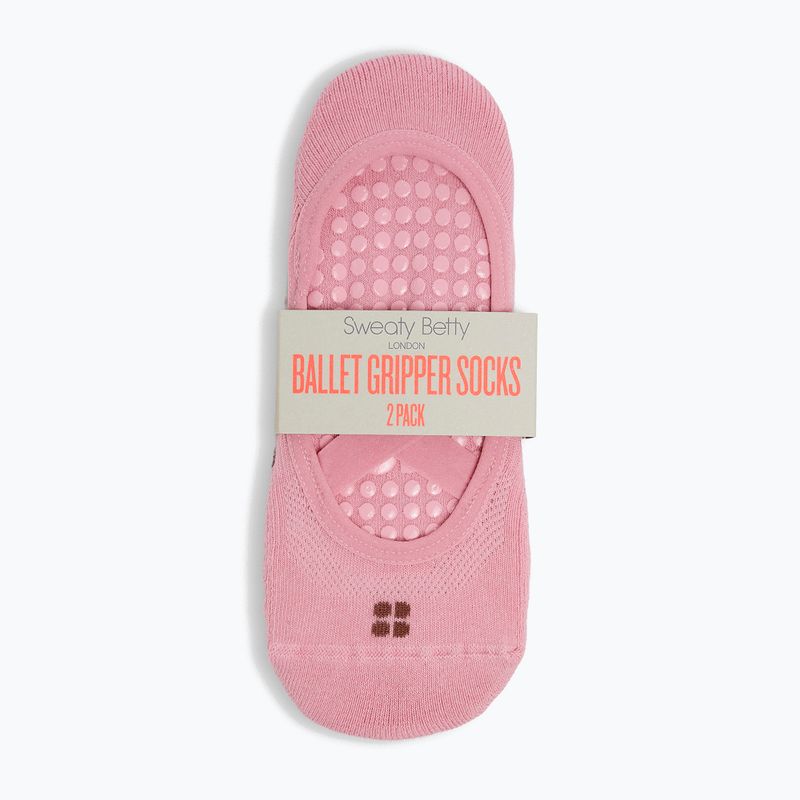 Női zokni Sweaty Betty Ballet Gripper 2 pary decopink chestnutbrown 2