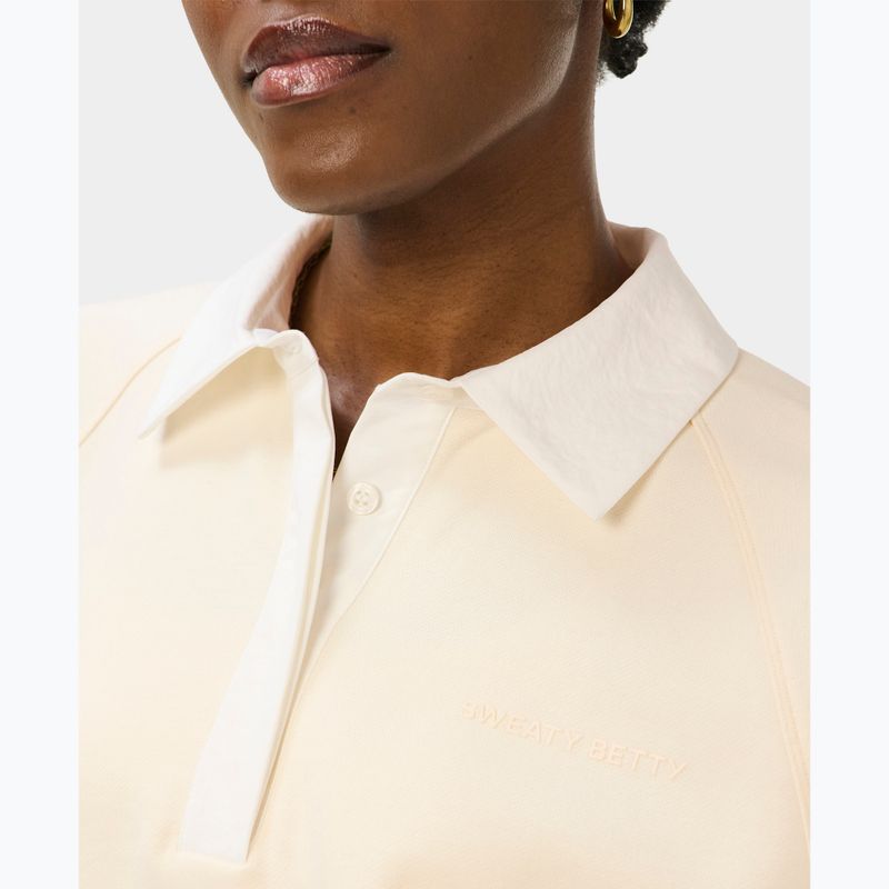 Női pulóver Sweaty Betty Revive Rugby ecru beige 4