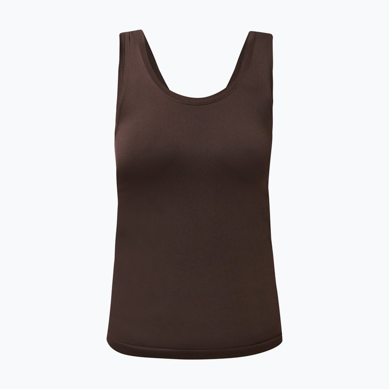 Női jóga póló Sweaty Betty Seamless Ruched Tank espresso brown 6