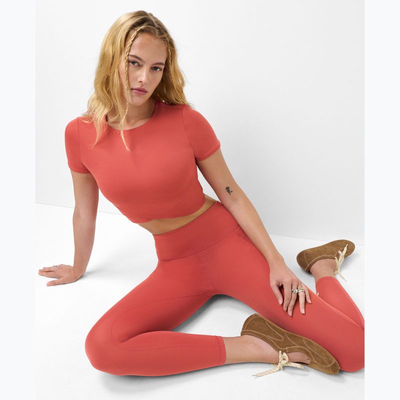 Női jóga póló Sweaty Betty All Day Wrap terrazzo red 4