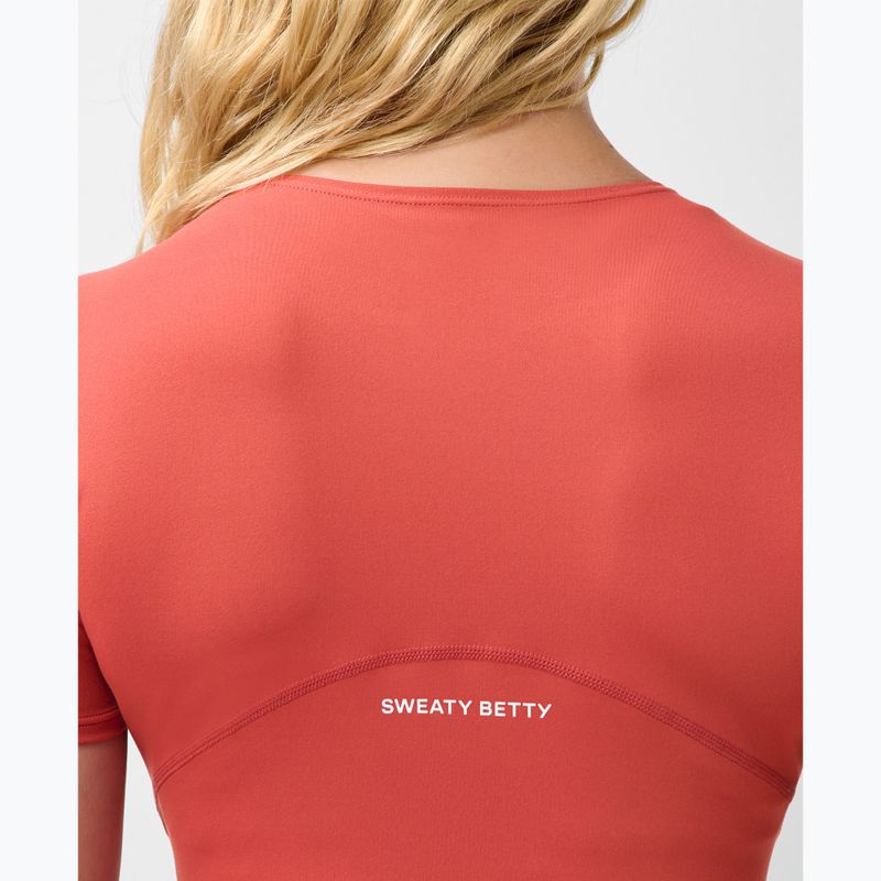 Női jóga póló Sweaty Betty All Day Wrap terrazzo red 5